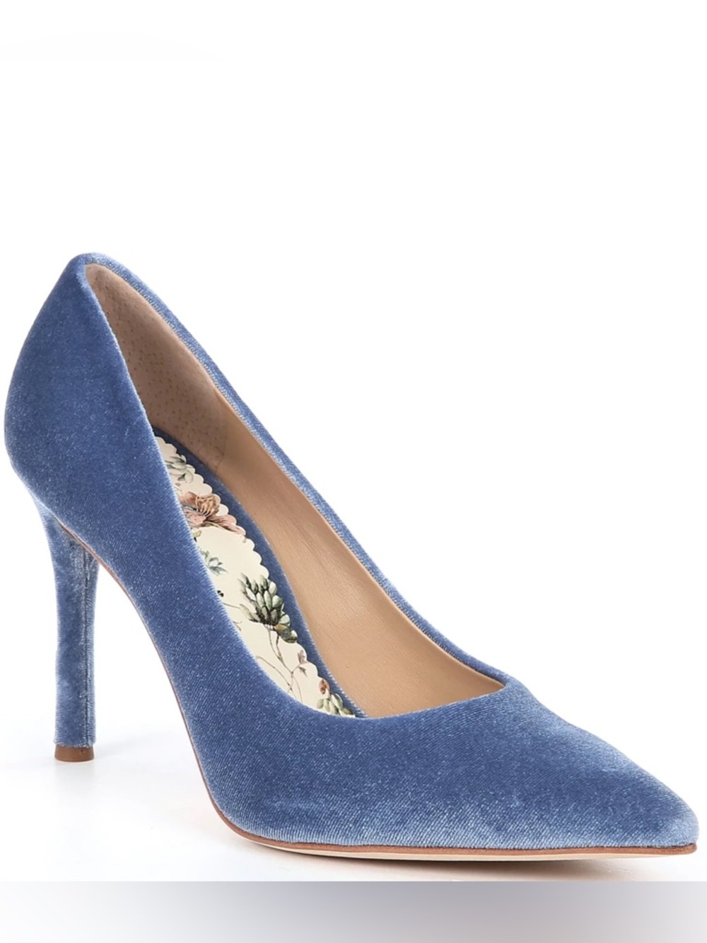 Nicola Bathie x Antonio Melani Bonnie Velvet Pumps in Peace Blue 7.5 Heels Light